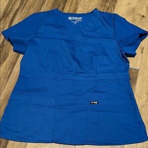 Grey's Anatomy Royal Blue Scrub Top
